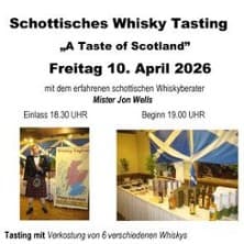 Schottisches Whisky Tasting